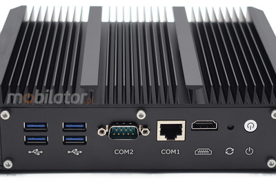 HyBOX 1009 wydajny energooszczędny bezwentylatorowy wzmocniony MiniPC do użytku w transporcie z procesorem Intel Core i7