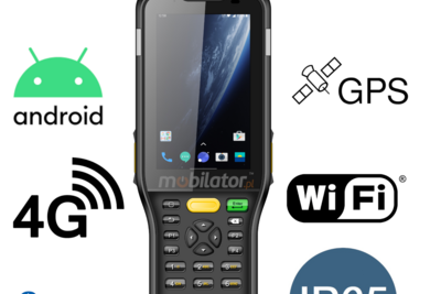 wytrzymały smartfon oraz kolektor danych przeznaczony do zastosowań w ekstremalnych warunkach  z normą odporno ści IP65, pamięcią 3GB ROM Chainway MC21