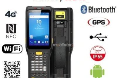 Wzmocniony smartfon  kolektor danych z modułem NFC odporny na niskie i wysokie temperatury Chainway C61-V3