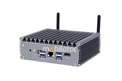 MiniPC yBOX-X56 I7 1165G7 32GB RAM 1000GB SSD M.2 v5 - Kompaktowy budżetowy komputer przemysłowy bezwentylatorowy wydajny szybki procesor dwie anteny WIFI 4G 3G USB 3.1 niewielki komputer przemysłowy fanless