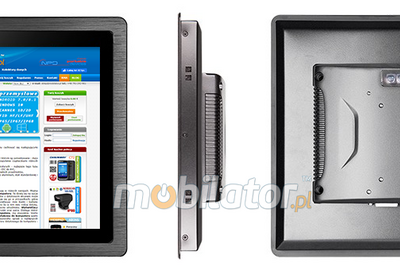 MoTouch 12 v.2 - wytrzymały dotykowy Monitor przemysłowy z dotykowym wyświetlaczem 12 cali - norma IP65 na panel przedni