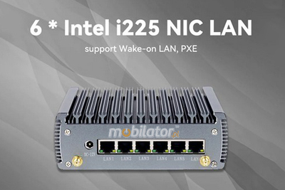 yBOX-X56-(6LAN)-I5 1135G7 Przystosowany do przemysłu i biura MiniPC 8GB RAM, 128GB SSD, WIFI, Bluetooth