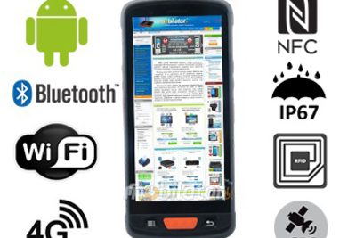 MobiPAD V9s – wytrzymały kolektor danych z NFC i UHF RFID, dla hurtowni i magazynu z normą IP67, Wifi i Bluetooth, system Android, przednią i tylną kamerą 13MPx/8MPx