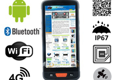 MobiPAD V9s – wytrzymały kolektor danych z UHF RFID, skanerem 2D, dla hurtowni i magazynu z normą IP67, Wifi i Bluetooth, system Android, przednią i tylną kamerą 13MPx/8MPx