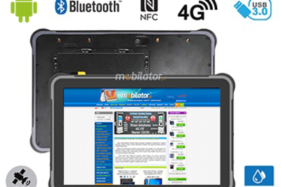 MobiPAD A311-R2 - Tablet do pracy w terenie z Android 12.0, ekran 10 cali, RK3588 8x2.1GHz, 8GB RAM, 256GB ROM, GPS, NFC, Bluetooth 5.0, USB 3.0, HDMI, 450 nits, 5MP/13MP, odporny na pył i wodę