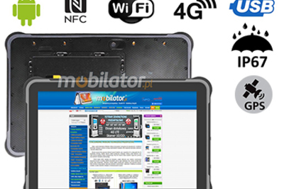 MobiPAD A311-A7 - Solidny tablet IP67 z 8GB RAM, 256GB ROM, NFC, Bluetooth 5.0, WiFi, procesor MT6789 - 8 x 2.2 GHz, 4G LTE, Android 13.0, GPS, 10.1 cala, 1920x1200, odporny na upadki
