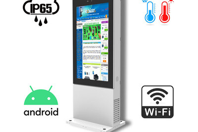 totem podświetlany Odporny wyświetlacz reklamowy Wytrzymały na warunki zewnętrzne NoMobi Trex Hi75