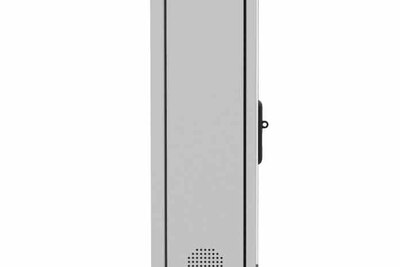 totem zewnętrzny Odporny wyświetlacz reklamowy Totem zewnętrzny o wzmocnionej konstrukcji  75-calowym wyświetlaczem NoMobi Trex Hi75W