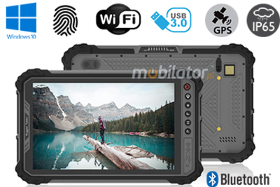 MobiPAD 9TS-M - pancerny tablet odporny na wodę, z ekranem 8 cali, procesorem Intel i5-8200Y, czytnik linii papilarnych, 8GB RAM, 256GB ROM, LTE 4G, wytrzymały tablet do pracy w magazynach i trudnych warunkach zewnętrznych, norma IP65