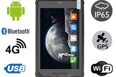 MobiPAD 8TS-5A - Profesjonalny tablet pancerny, ekran 8 cali 1920x1200, Android 11, procesor 8x2.0GHz, LTE, norma odporności IP65, wytrzymały tablet na warunki ekstremalne, do magazynów i pracy w terenie