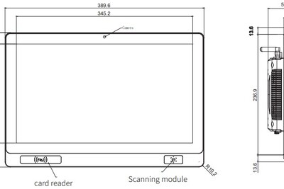 Mobitouch 116A+2D Wytrzymały komputer panelowy z czytnikiem  RFID 125kHz