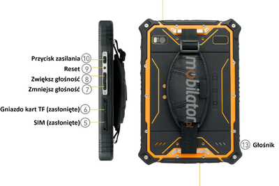 Tablet MobiPad Tex17 przemysłowy dla pracowników terenowych