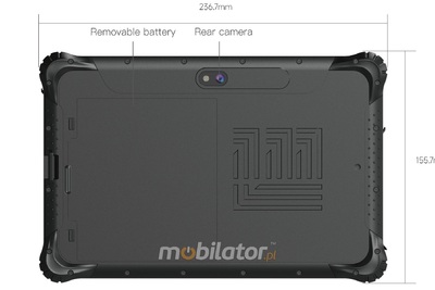 Emdoor I88N v.6 - Multitasking industrial tablet with NFC module, GPS and 2D code scanner - sealed design with IP65 standard