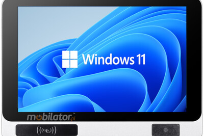 Mobitouch 101W-LF+2D v.3 - Rugged industrial panel computer with Windows 11, RFID HF 13.56 MHz + LF 125 kHz and a 10.1-inch screen