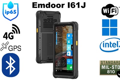 Emdoor I61J v.4 - Tablet do pracy w trudnych warunkach z Windows 11 Home, NFC, LTE, GPS, aparatem 8MP i IP65 - niezawodne rozwiązanie dla przemysłu, budownictwa i logistyki