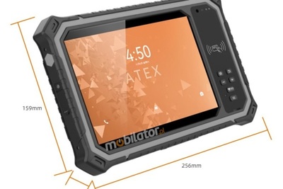MobiPad Tex08 v.1 - ATEX-Resistant Tablet 8-inch - Android, 1000 nits, 8/128GB, LTE/GPS, 18900mAh - High-Capacity Battery
