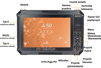 Tex101 tablet do zadań specjalnych wododporny