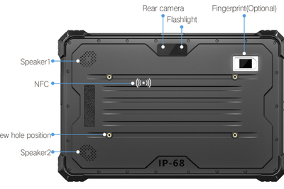 Mobipad 10DS-RTYF v.4 - Profesjonalny tablet rugged ze skanerem 1D/2D , NFC, procesor i5, IP68, 10.1cala 700 nitów, GPS i 4G - do pracy na budowie i w magazynie
