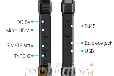 Mobipad 08DS-RTMLHT v.1 - Wytrzymały tablet 8 cali IP68 z MT8781, 12/256GB, Android 13, 4G LTE - niezawodny w budownictwie i logistyce