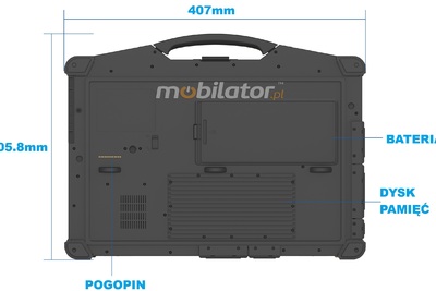 Emdoor X15A v.3 - Profesjonalny rugged laptop z ekranem 1000 nitów i 4G - i5 12. generacji, 16GB/1TB, IP65, idealny dla techników terenowych