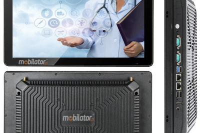 BiBox 121-I58 v.5 - Industrial Panel Computer 12.1 inch IP65 for the front panel, i5-8250U, 8/256GB, 2x LAN and RS232, Windows 11 Pro - Ideal for the construction and engineering sector