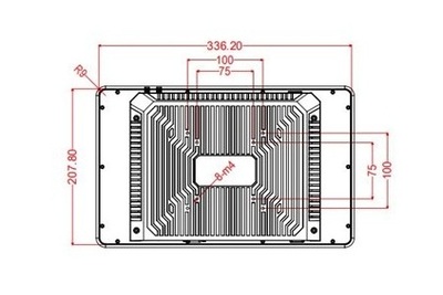 BiBox 133-I58 13.3 cala dotykowy przemysłowy komputer panelowy