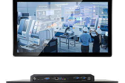 BiBox 215-I58 v.5 - Komputer panelowy odporny 21.5 cala, Full HD, ekran 250 nitów, Intel Core i5-8250U, 8/256GB, RS232 x2, 2x LAN, Windows 11 Pro - Do systemów bezpieczeństwa i monitoringu