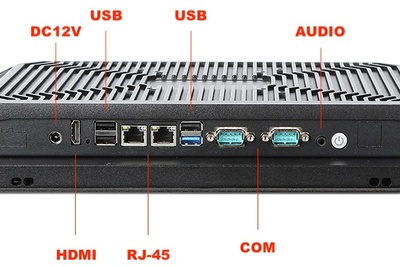 BiBox 215-I58 v.8 - Rugged 21.5-inch panel computer, 1000 nits 1920x1080 screen, Intel i5, 16GB RAM, 512GB SSD, RS232 x2, dual LAN, IP65, Windows 11 Pro - For construction and automation