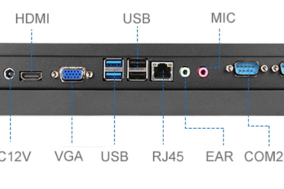 BiBox 185-I510 v.5 - Solidny panel PC 18.5 cala Full HD - Intel i5-10210U, 16GB RAM, 512GB SSD, IP65 na przedni panel, WiFi 6, VGA, HDMI - Do wyświetlania tablic menu w punktach gastronomicznych
