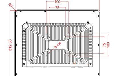 Ergonomiczny panel 17-I510 posiada dwa porty RS232