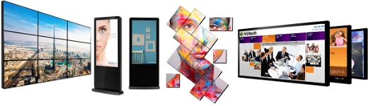 Touch screen Digital Signage advertising monitors - information provided in a visually attractive format!