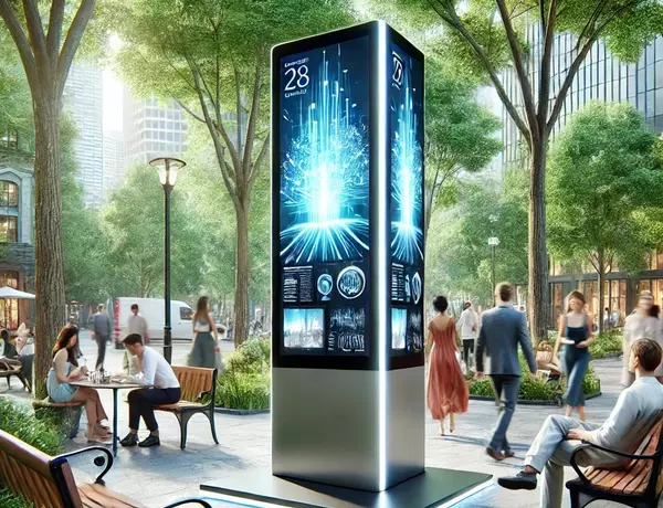 Outdoor digital totem – a modern solution for your business