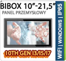 Bibox Modern Panel Computers with IP65 standard on the front of the housing
