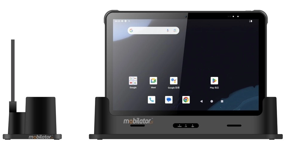 Charging cradle and extra battery, DC, Ethernet