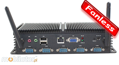 Przemysłowy Fanless MiniPC IBOX-N2800 High