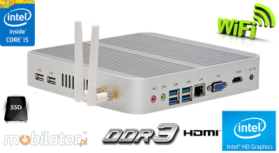 Przemysłowy MiniPC mBOX-3317U v.2