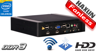 MiniPC Industrial Fanless MBOX-K900-Celeron v.4