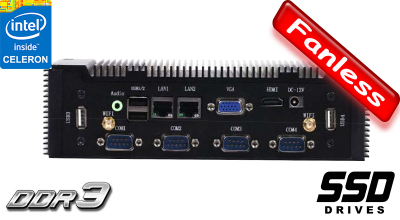 MiniPC Industrial Fanless MBOX-K900-Celeron 2RJ45 v.1