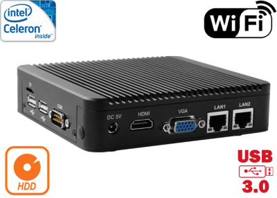Komputer Przemysłowy Fanless MiniPC IBOX-Nano-J1900 N1a v.4