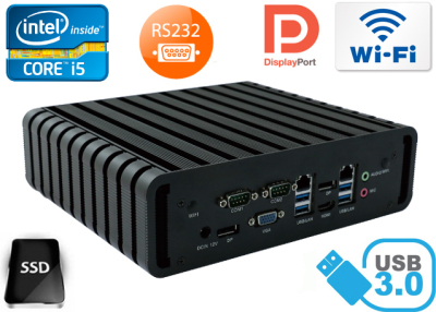 Przemysłowy Komputer Fanless MiniPC IBOX-QM87 i5 (LPT i GPIO) v.4