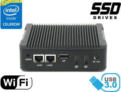 3 LATA GWARANCJI Komputer Przemysłowy Fanless MiniPC HyBOX 07PMF-N3160-1C v.3