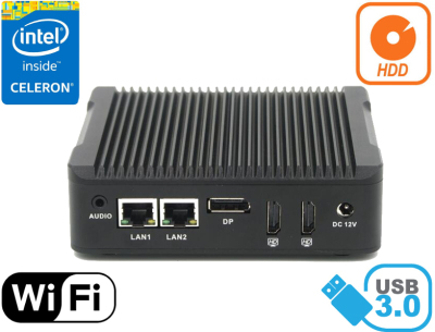 3 LATA GWARANCJI Komputer Przemysłowy Fanless MiniPC HyBOX 07PMF-N3160-1C v.7
