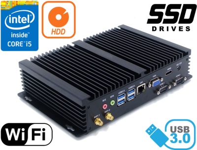 Pasywnie chłodzony komputer do przemysłu