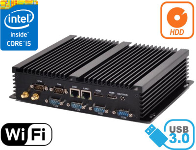 3 LATA GWARANCJI Komputer Przemysłowy Fanless MiniPC HyBOX B4PMF-i5 4200u v.5