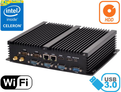 3 LATA GWARANCJI Komputer Przemysłowy Fanless MiniPC HyBOX 0B4PMF-2955U v.7