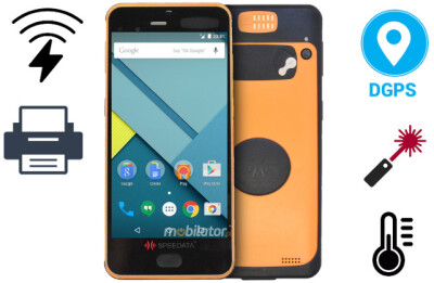 Wzmocniony wodoodporny przemysłowy kolektor danych Speedata KT55 + Drukarka + DGPS + Dalmierz laserowy + Czujnik temperatury + Ładowanie bezprzewodowe