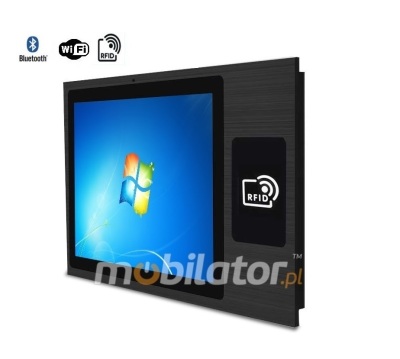 Operatorski Przemysłowy Panel PC dotykowy z czytnikiem RFID HF i skanerem 2D - MobiBOX J1900 12