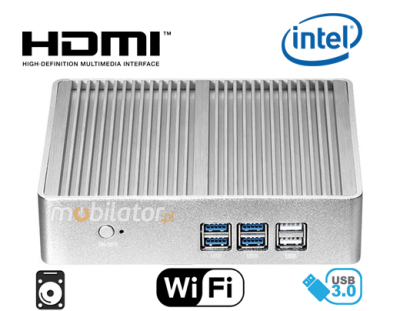 Computer Industry Fanless MiniPC yBOX - X32 -  i3 6100U v.5