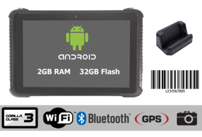 Emdoor EM-T16 v.5 - Wodoodporny, wstrząsoodporny i pyłoodporny Tablet przemysłowy ze skanerem kodów 2D oraz dedykowaną stacją dokującą