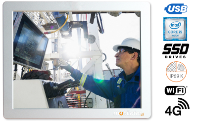 Multimedialny komputer panelowy do fabryk